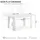 Homestyle4u Esstisch 80 x 75 x 80 cm weiß