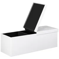 DEUBA Sitzbank Polsterbank Weiß 115 x 40 x 40 cm