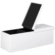 DEUBA Sitzbank Polsterbank Weiß 115 x 40 x 40 cm