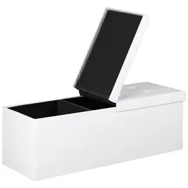 DEUBA Sitzbank Polsterbank Weiß 115 x 40 x 40 cm