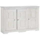 Sideboard OTTO HOME "Lisa", weiß, B:122cm H:80cm T:35cm, Massivholz, Sideboards, Sideboard, Kommode aus massivem Kiefernholz, in 2 Breiten lieferbar
