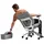 FM Helmets fm Bürostuhl Asiento, 4260761570402 Stoff grau, Gestell grau
