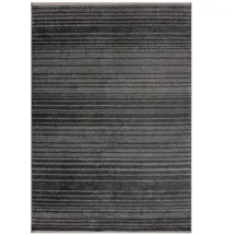 KADIMA DESIGN Teppich gestreift Anthrazit, 200 x 300 cm - BREDE Kadima Design