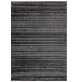 KADIMA DESIGN Teppich gestreift Anthrazit, 200 x 300 cm - BREDE Kadima Design