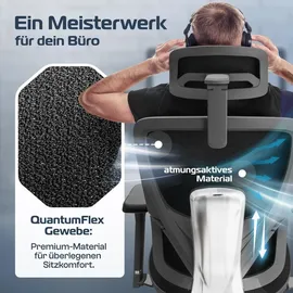 clouvou MasterSeat Ergonomisch Schwarz