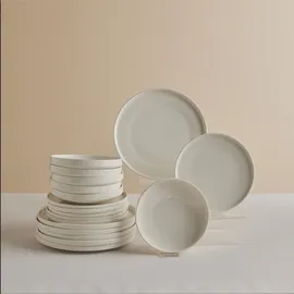 KARACA Stream Bone Felix XL Tafelservice 18-tlg. weiß