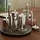 MARELIDA LED Stabkerzen Dinnerkerzen Tafelkerzen Spitzkerzen 25cm silber glänzend 2St