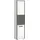 xonox.home Kojak Badschrank 40 x 188 x 34 cm Weiß/Grau