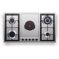 MultiChef 5 Hot Plate Elektro- und Gaskochfeld 5 Kochzonen 4 Gasbrenner 1 Elektrokochfeld