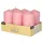 Papstar Stumpenkerze 11,5 x 6 cm 6 St. altrosa