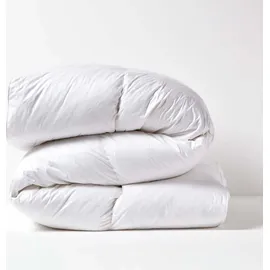 Homescapes Matratzen-Topper 180 x 200 cm 100% Gänsefeder-Füllung weiß