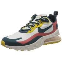 Nike Herren Air Max 270 React Laufschuh, Summit White/Midnight Turq-Pueblo red, 42 EU - 42 EU