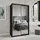 masseno Schwebetürenschrank RIEN 120 x 205 x 60 cm Schwarz