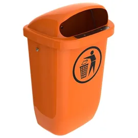 BRB-Lagertechnik Abfallbehälter für den Außenbereich 50 L orange 1 St.