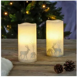 Hi LED Kerze 15 x 7,5 cm weiß