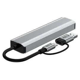 TECH-PROTECT USB-C Adapter 5-in-1 Grau