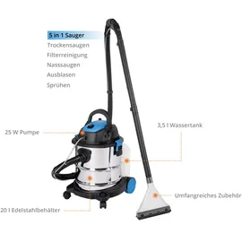 Güde Waschsauger GWS 1600-20 1600 Watt 20 L Edelstahl