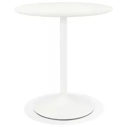 Esstisch CHIVA Rund Weiß aus Holz und Metall | Designer Tisch für Esszimmer | Skandinavischer Stil | 80x80x76,8 cm | Kadima Design