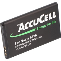 AccuCell Akku passend für Nokia 3108, BL-4C, 700mAh