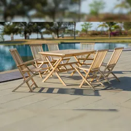 Möbilia Sora Gartentisch 135 x 75 x 85 cm natur