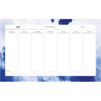 Quo Vadis - Schreibtischunterlage für immerwährende Blätter – mehrsprachig – Ikonisch – immerwährend – 16,5 x 26,5 cm – Papier Clairefontaine weiß – hergestellt in Frankreich