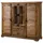 MASSIVMOEBEL24.DE Highboard 160 x 140 x 45 cm Dunkelbraun geölt