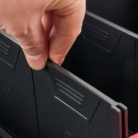 QBRICK Profi Werkzeugkiste mit 2 Schubladen blau 450 x 310 x 244 mm