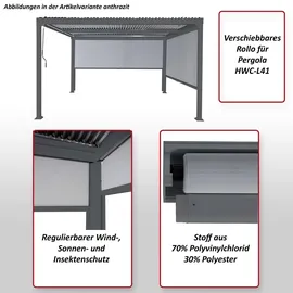 MCW Seitenwand für Pergola MCW-L41 2 Stück 3 x 3 m Anthrazit