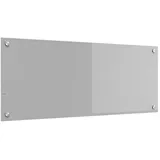 vidaXL Küchenrückwand Hellgrau 100x40x0,6 cm Hartglas