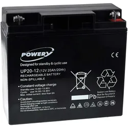Powery Blei-Gel Akku 12V 20Ah