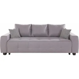 OTTO home Schlafsofa Mikrofaser 2-Sitzer Grau