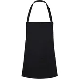 KARLOWSKY Kochschürze, Kurze Latzschürze Basic mit Schnalle und Tasche (One Size)