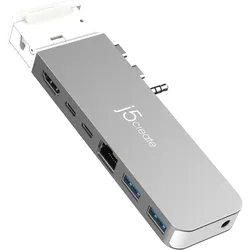 j5create JCD395 - Dockingstation - USB4 x 2 - HDMI, USB4 - 1GbE - für Apple MacB