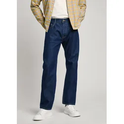 Loose-fit-Jeans PEPE JEANS "LOOSE JEANS", Herren, Gr. 32, Länge 32, blau (clean medium stone wash), Denim/Jeans, Obermaterial: 100% Baumwolle, casual, loose fit, Jeans
