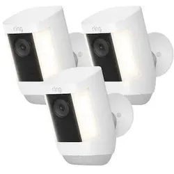 RING Spotlight Cam Pro Battery weiß • 3er Pack