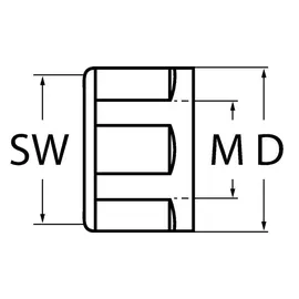 PROMAT Spannmutter er 16 D.28 sw 25mm m.Exzenterring z.Spannzangenfutter er