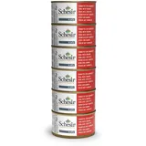 Schesir Schesir, Nassfutter für Erwachsene Katzen, Tonnet mit Garnelen, Filets und Gelatine, 100% natürlich, 6 x 85 g