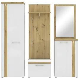 Möbel Kraft Rovato 60,3 x 40,8 x 43,4 cm hochglänzend / weiß