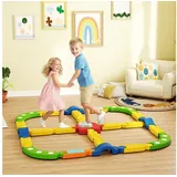 aiyaplay Balancierbalken Kinder, Schwebebalken mit 25 Balanciersteine,