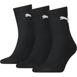 Puma Short Crew 3er Pack black 35-38
