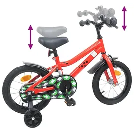 vidaXL Kinderfahrrad 14 Zoll rot