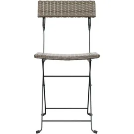 vidaXL Gartenstuhl Bistrostühle 44,7 x 95,7 x 79 cm grau 8 St.