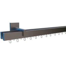 INDEKO Gardinenstange INDEKO "Consul", weiß, L:260cm Ø:20mm, Aluminium, Gardinenstangen, Innenlauf Komplett-Set inkl. Gleitern und Montagematerial