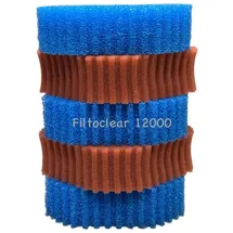 koi- und bonsaipark herdecke KH Ersatzschwamm Set für Filtoclear 12000 Teichfilter Filterschwämme 3 x blau/ 2 x rot passend für Oase Filter Komplettset Wasseraufbereitung Filterschwamm Ersatzschwämme