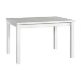 Esstisch LEON 5 ausziehbar weiß 120x80x78 cm (erweiterbar auf 150 cm Breite) - Weiß