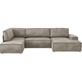 OTTO home Wohnlandschaft Polyester 3-Sitzer Grau