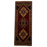 Orientteppich Perserteppich Gabbeh 213 x 85 cm, Borento, rechteckig, Handgeknüpft rot
