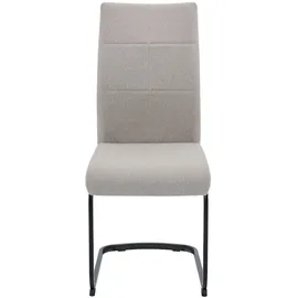 HELA Tische Schwingstuhl Turin Webstoff Schlamm 4er Set