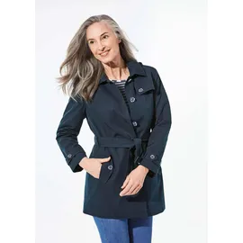GOLDNER Kurzmantel im Trenchcoat-Stil in marine | Gr.: 42
