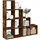 vidaXL Raumteiler-Bücherregal 4 Stufen 131,5 x 29 x 131,5 cm Braun